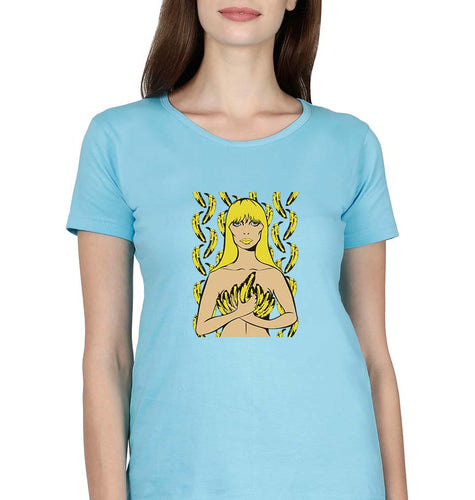 The Velvet Underground T-Shirt for Women-Sky Blue-Ektarfa.online