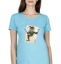 Load image into Gallery viewer, Joker T-Shirt for Women-XS(32 Inches)-Light Blue-Ektarfa.online
