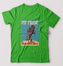 Load image into Gallery viewer, Music T-Shirt for Men-S(38 Inches)-Flag Green-Ektarfa.online
