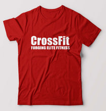 Load image into Gallery viewer, CrossFit T-Shirt for Men-S(38 Inches)-Red-Ektarfa.online
