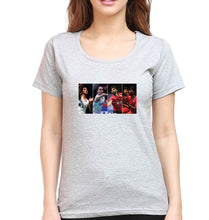 Load image into Gallery viewer, Badminton Players T-Shirt for Women-Grey Melange-Ektarfa.online
