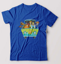 Load image into Gallery viewer, Scooby Doo T-Shirt for Men-S(38 Inches)-Royal Blue-Ektarfa.online
