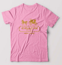 Load image into Gallery viewer, Coach T-Shirt for Men-S(38 Inches)-Light Baby Pink-Ektarfa.online
