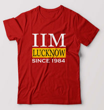 Load image into Gallery viewer, IIM Lucknow T-Shirt for Men-S(38 Inches)-Red-Ektarfa.online
