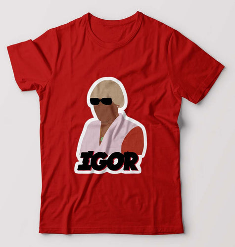 Igor T-Shirt for Men-Red-Ektarfa.online
