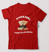 Load image into Gallery viewer, Domrebel Bear T-Shirt for Men-Red-Ektarfa.online
