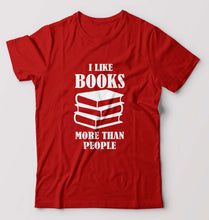 Load image into Gallery viewer, Like Books T-Shirt for Men-Red-Ektarfa.online
