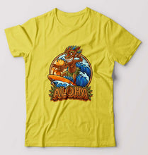 Load image into Gallery viewer, Aloha T-Shirt for Men-S(38 Inches)-Yellow-Ektarfa.online
