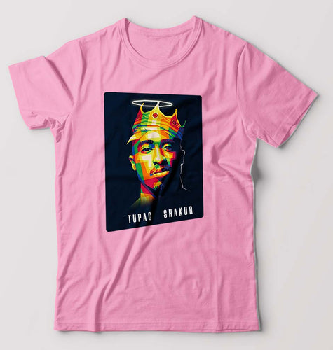 2Pac Tupac T-Shirt for Men-Light Baby Pink-Ektarfa.online