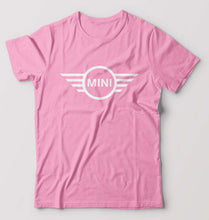 Load image into Gallery viewer, Mini Cooper T-Shirt for Men-S(38 Inches)-Light Baby Pink-Ektarfa.online
