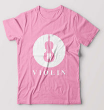 Load image into Gallery viewer, Violin T-Shirt for Men-Light Baby Pink-Ektarfa.online

