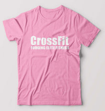 Load image into Gallery viewer, CrossFit T-Shirt for Men-S(38 Inches)-Light Baby Pink-Ektarfa.online
