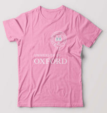 Load image into Gallery viewer, University of Oxford T-Shirt for Men-S(38 Inches)-Light Baby Pink-Ektarfa.online
