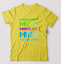 Load image into Gallery viewer, Music T-Shirt for Men-Yellow-Ektarfa.online
