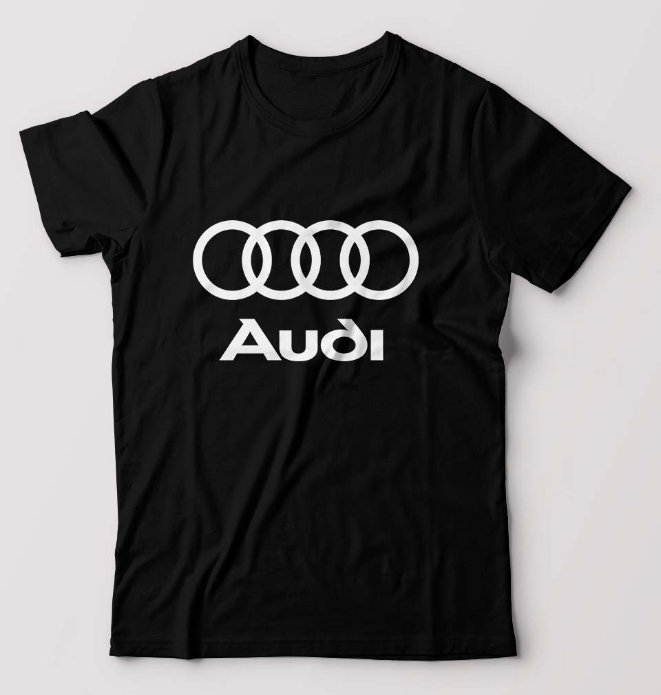 Audi T-Shirt for Men-S(38 Inches)-Black-Ektarfa.online