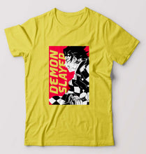 Load image into Gallery viewer, Demon Slayer T-Shirt for Men-Yellow-Ektarfa.online
