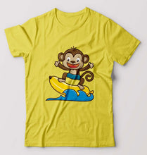 Load image into Gallery viewer, Monkey Banana T-Shirt for Men-Yellow-Ektarfa.online
