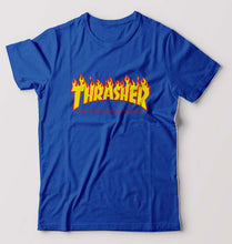 Load image into Gallery viewer, Thrasher T-Shirt for Men-S(38 Inches)-Royal Blue-Ektarfa.online
