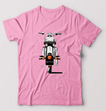 Load image into Gallery viewer, Bullet With Your Number - royal enfield T-Shirt for Men-S(38 Inches)-Light Baby Pink-Ektarfa.online
