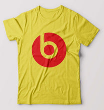 Load image into Gallery viewer, Beats T-Shirt for Men-S(38 Inches)-Yellow-Ektarfa.online
