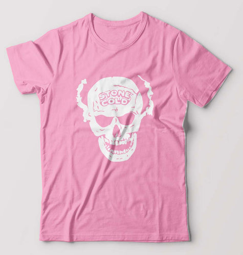 Stone Cold Steve Austin (WWE) T-Shirt for Men-Light Baby Pink-Ektarfa.online