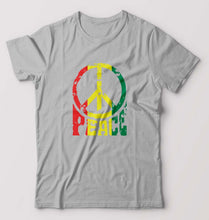 Load image into Gallery viewer, Bob Marley Peace T-Shirt for Men-Grey-Ektarfa.online
