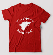 Load image into Gallery viewer, GOT Game Of Thrones North Remembers T-Shirt for Men-S(38 Inches)-Red-Ektarfa.online
