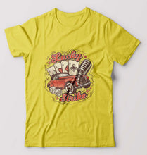 Load image into Gallery viewer, Poker T-Shirt for Men-S(38 Inches)-Yellow-Ektarfa.online
