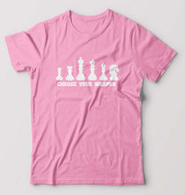 Load image into Gallery viewer, Chess T-Shirt for Men-S(38 Inches)-Light Baby Pink-Ektarfa.online
