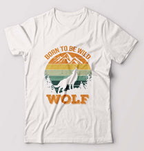 Load image into Gallery viewer, Wolf T-Shirt for Men-White-Ektarfa.online
