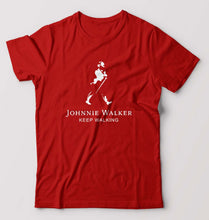 Load image into Gallery viewer, Johnnie Walker T-Shirt for Men-S(38 Inches)-Red-Ektarfa.online
