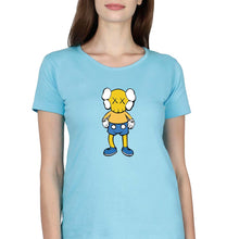 Load image into Gallery viewer, Kaws T-Shirt for Women-Light Blue-Ektarfa.online
