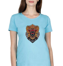 Load image into Gallery viewer, Monster T-Shirt for Women-XS(32 Inches)-Light Blue-Ektarfa.online
