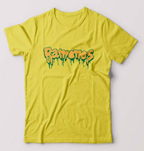 Load image into Gallery viewer, Ramones T-Shirt for Men-S(38 Inches)-Yellow-Ektarfa.online
