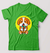 Load image into Gallery viewer, Puppy T-Shirt for Men-flag green-Ektarfa.online
