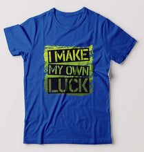 Load image into Gallery viewer, Luck T-Shirt for Men-S(38 Inches)-Royal Blue-Ektarfa.online
