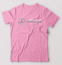 Load image into Gallery viewer, Mercedes AMG Petronas F1 T-Shirt for Men-S(38 Inches)-Light Baby Pink-Ektarfa.online
