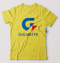 Load image into Gallery viewer, Gigabyte T-Shirt for Men-Yellow-Ektarfa.online

