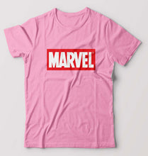 Load image into Gallery viewer, Marvel T-Shirt for Men-S(38 Inches)-Light Baby Pink-Ektarfa.online
