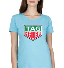 Load image into Gallery viewer, TAG Heuer T-Shirt for Women-XS(32 Inches)-Light Blue-Ektarfa.online
