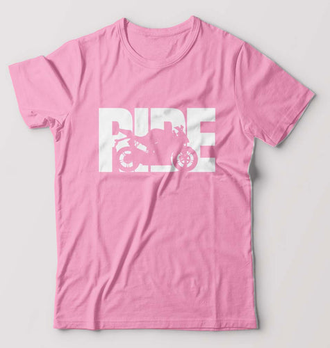 Ride Superbike T-Shirt for Men-Light Baby Pink-Ektarfa.online