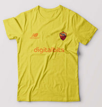 Load image into Gallery viewer, A.S. Roma 2021-22 T-Shirt for Men-S(38 Inches)-Yellow-Ektarfa.online
