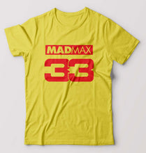 Load image into Gallery viewer, Max Verstappen T-Shirt for Men-S(38 Inches)-Yellow-Ektarfa.online
