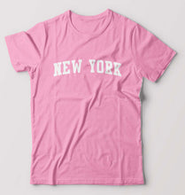 Load image into Gallery viewer, New York T-Shirt for Men-Light Baby Pink-Ektarfa.online
