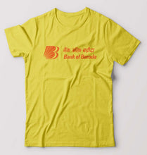 Load image into Gallery viewer, Bank of Baroda T-Shirt for Men-S(38 Inches)-Yellow-Ektarfa.online
