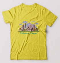 Load image into Gallery viewer, Welcome to Europe T-Shirt for Men-Yellow-Ektarfa.online
