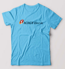 Load image into Gallery viewer, ICICI Bank T-Shirt for Men-S(38 Inches)-Light Blue-Ektarfa.online
