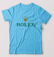Load image into Gallery viewer, Rolex T-Shirt for Men-S(38 Inches)-Light Blue-Ektarfa.online
