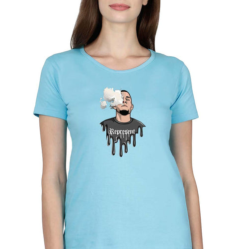 Nate Diaz UFC T-Shirt for Women-Light Blue-Ektarfa.online