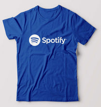 Load image into Gallery viewer, Spotify T-Shirt for Men-Royal Blue-Ektarfa.online
